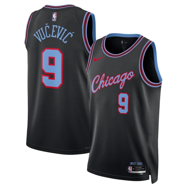 Chicago Bulls Trikot Nikola Vucevic Nike 2025-26 City Edition Schwarz Swingman - Herren Chicago Bulls Trikot Nikola Vucevic Nike 2025-26 City Edition Schwarz Swingman - Herren